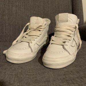 Vans White Cream Color High Top Sneakers Sz6
